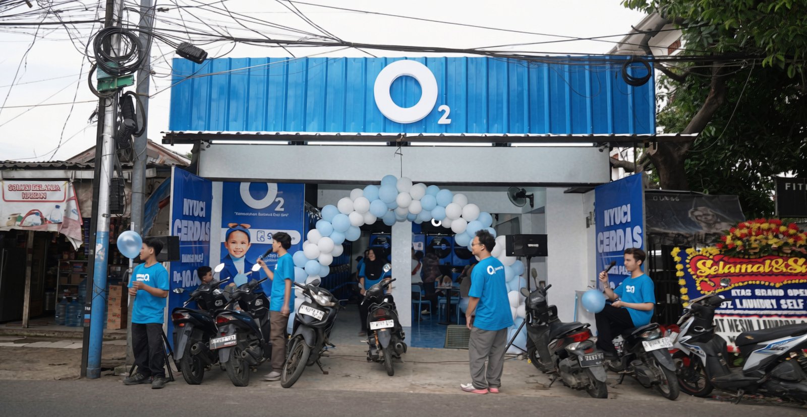Outlet O2 Laundry saat grand opening